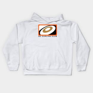 OC Curling Logo - Dark Text Kids Hoodie